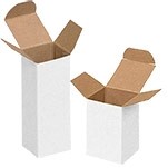 White Reverse Tuck 1 Piece Gift Box (5.625"x2.5"x5.625")