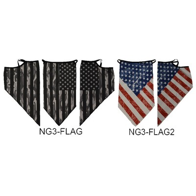 NG3-Triangle Face Cover Scarf Masks Bandana Balaclava Neck Gaiter with Ear Loops