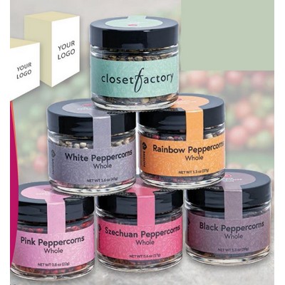 Rainbow Peppercorns w/Glass Jar