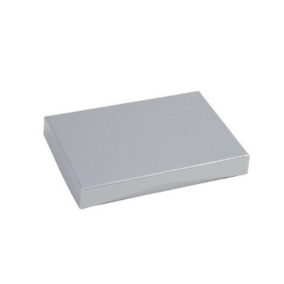 Presentation Pop-up Gift Card Box, 4-5/8'' x 3-3/8'' x 5/8'', Silver Gloss