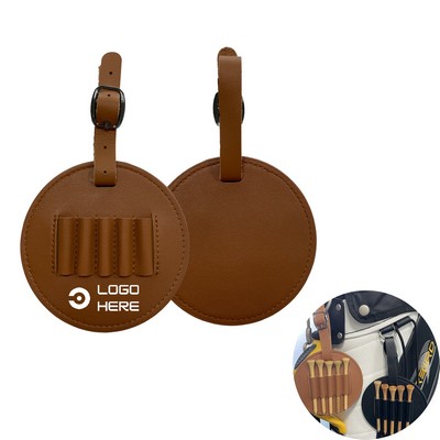 Leather Golf Tees Case