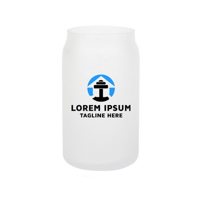 12oz Frosted Glass