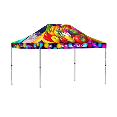 Recycled pop up tent printed roof 10x15 ft