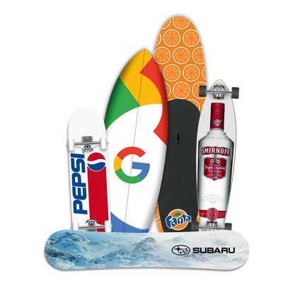 Branded Boards (Surf, Skate, Snow, SUP)