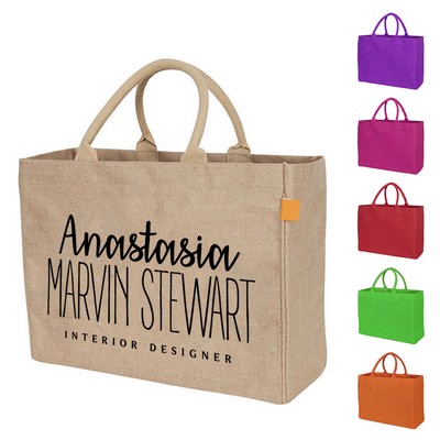 Burlap Tote Bag