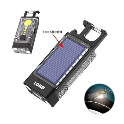 Pocket Flashlights Rechargeable w/type C & Solar Charging