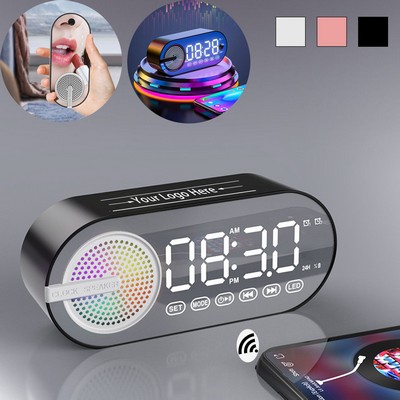 LED Alarm Clock With Bluetooth Speaker