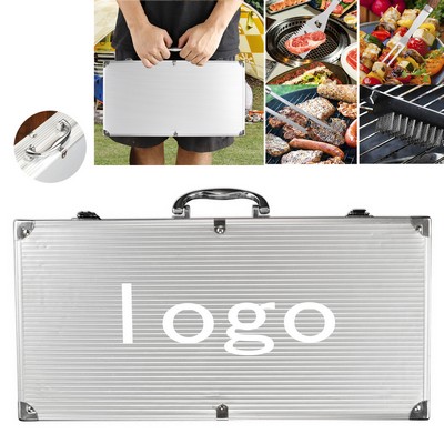 38-Piece Stainless BBQ Tool Set In Aluminum Case
