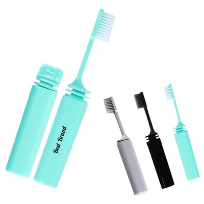 Foldable Cork Travel Toothbrush