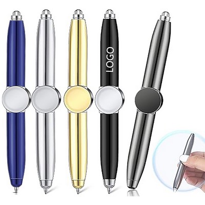 Fidget Spinning Pen with LED Light Multi Functional