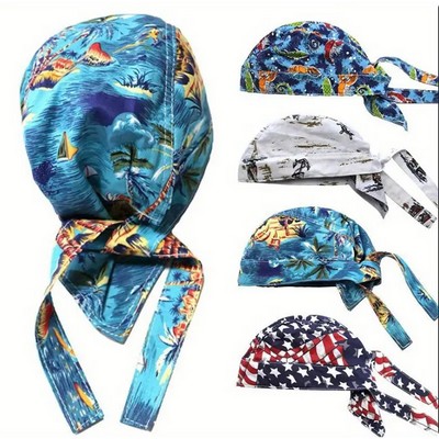 Adjustable Strap Welding Doo Rag Flame-Resistant Cotton Welding Cap