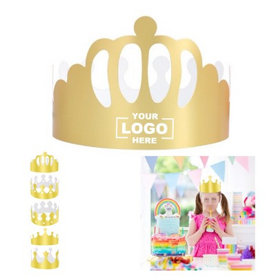 Gold Foil Celebration Crowns for King Theme Events