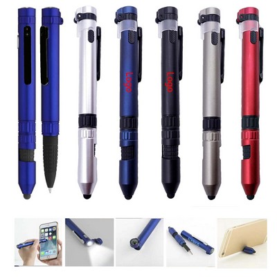 6 in 1 Outdoor Tool Ballpoint Pen
