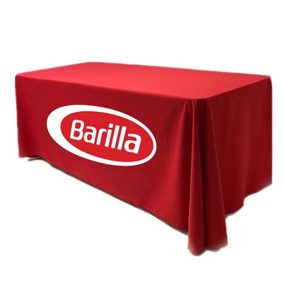 6 ft 4-Sided Tablecloth – Full-Color Dye Sublimation on 170GSM Plain Cloth