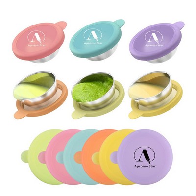 Stainless Steel Sauce Bowl with Silicone Lid