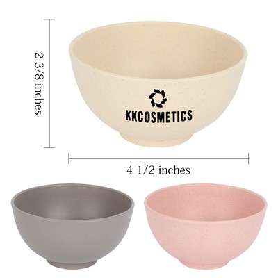 Eco-friendly Wheat Straw Round Bowl