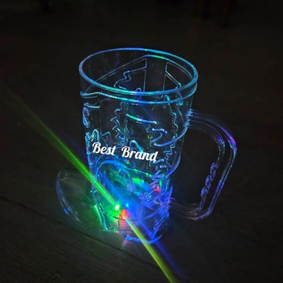 16 oz. Clear Glowable Boots Drinking Mug With Handle