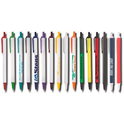 Amber Stick Click Pen