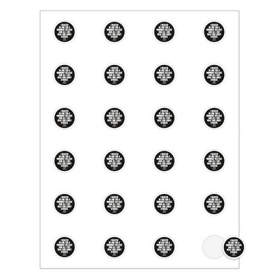 Quick & Colorful Sheeted Labels | Circle | 1" dia.