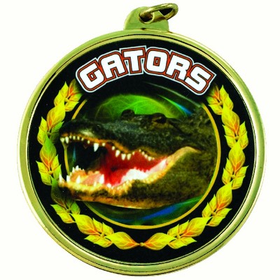 2 ¼" TM Series Academic Medal w/Gators Mascot Mylar Insert