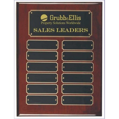 Rosewood Brown Piano Perpetual Plaque (9"x12")