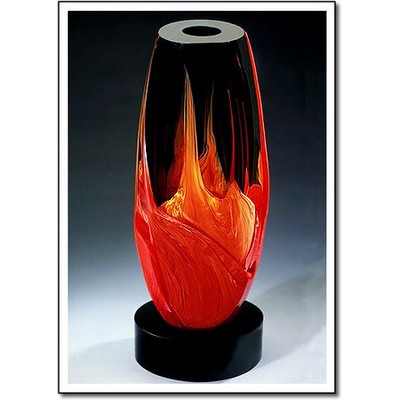 Smoke Diablo Urn w/ Marble Base (5.5"x13")
