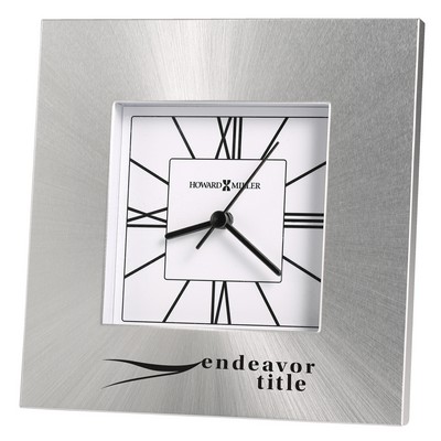 Kendal aluminum tabletop clock
