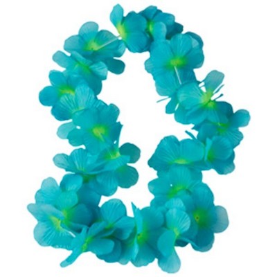 Petal Leis - Turquoise, 36 (Case of 6)