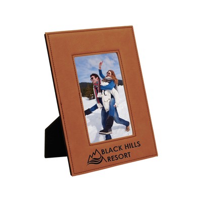 4" x 6" Rawhide Leatherette Photo Frame