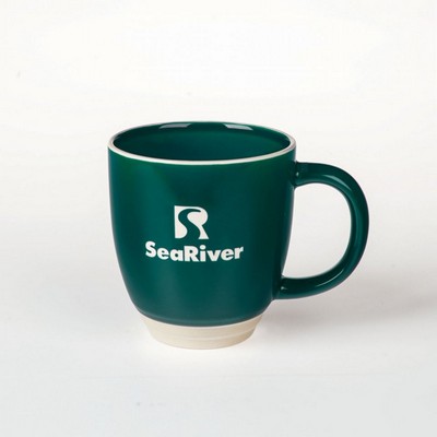 14 Oz. Bulk Green Sunrise Ceramic Mug