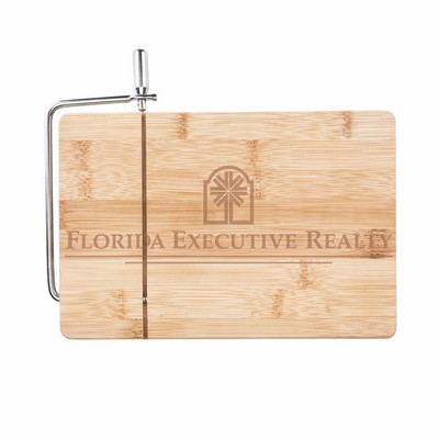 True® Wireslice Bamboo Cheese Slicing Board