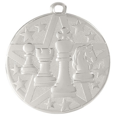 2" Silver Superstar Chess Medal
