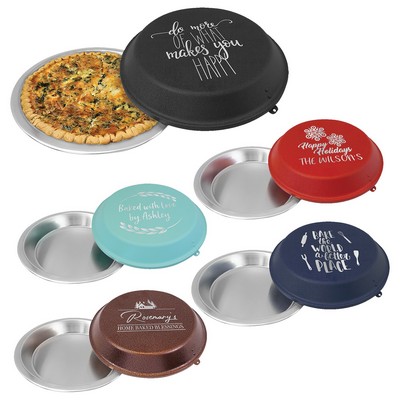 9" Aluminum Pie Pan with Powder Coated Lid
