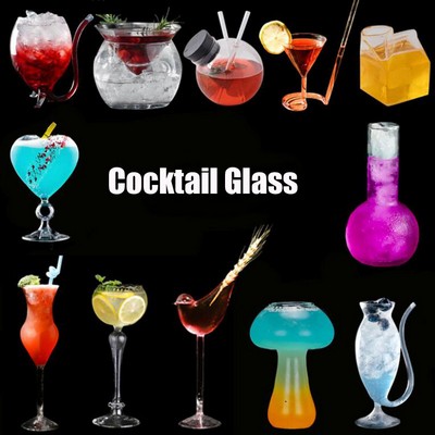 Bird Shape Swan Shape Heart Shape Jellyfish Shape Horn Shape Cocktail Glass Wine Glass