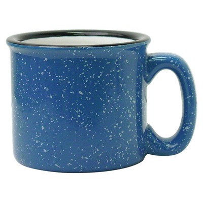 15 Oz. White/Ocean Blue Santa Fe Mug