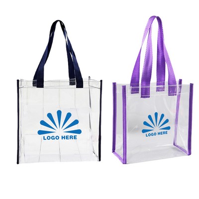 Clear PVC Stadium Tote Bag