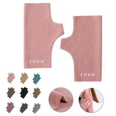Velvet Half Finger Gloves
