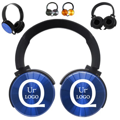 Glossy Retractable Rotating Headset