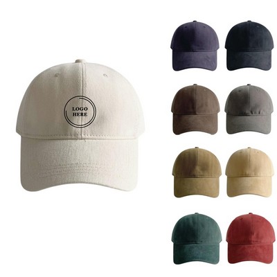 Unisex Brushed Cotton Baseball Cap Dad Hat