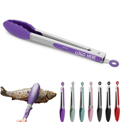 Stainless & Silicone Tongs