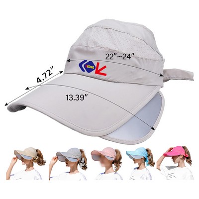 Wide Brim Visor Hat Golf Sun Protection Visor Cap