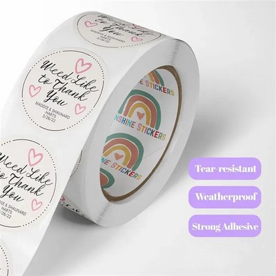Custom Circle, Square Roll Labels