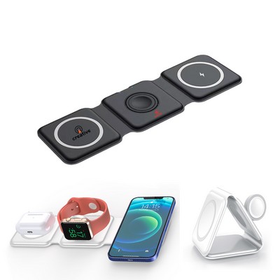 3-IN-1 15W Wireless Travel Charger