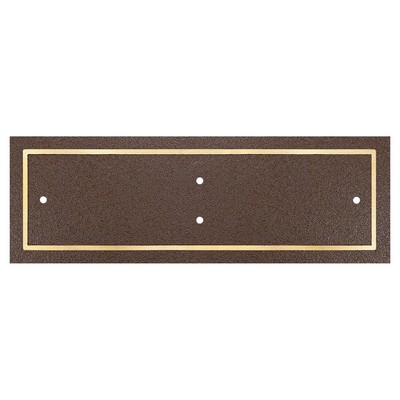 Bronze/Brown Rectangle Cast Aluminum Sign w/2 Screws
