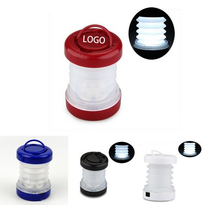 Portable Mini Telescopic Plastic Camping Lantern With Handle