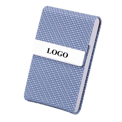 Pu Leather Business Filp-Top Card Holder