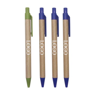 Eco-Friendly Kraft Paper Two-Tone Ballpoint Pen