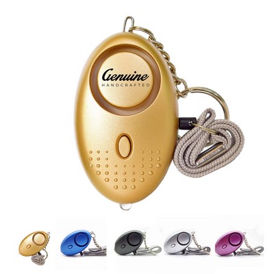 130dB Personal Alarm with LED Night Light Security Keychain