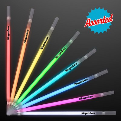 Glow Straw ASSORTED COLOR Party Packs - Domestic Print