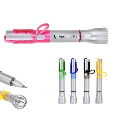 Flashlight With Light-Up Pen